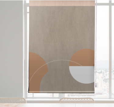Fenster Rollo modern geometrische runde formen - TenStickers