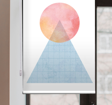 Fenster Rollo modern geometrischer sonnenberg - TenStickers