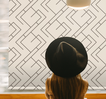 Fenster Rollo modern geometrisches linienmuster - TenStickers