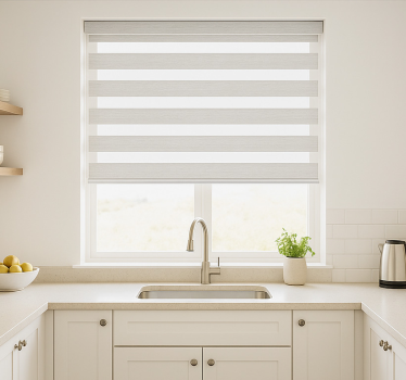 Fenster Rollo modern marmor weiße streifen - TenStickers
