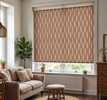 Rollo Fenster Hochzeit ikat kasuri mokka-mousse - TenStickers