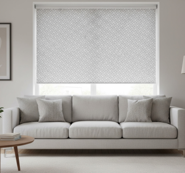 Fenster rollo modern in modernem weißen twister - TenStickers