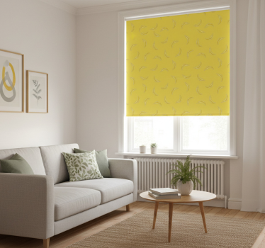 Fenster rollo modern in pantone bananenfarbe - TenStickers