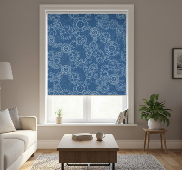 Fenster rollo modern mit 3d kettenmuster - TenStickers