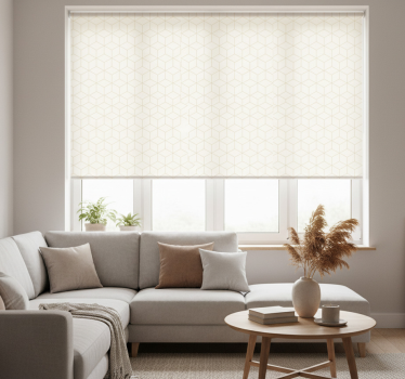 Fenster rollo modern mit geometrischem nude-muster - TenStickers