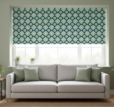 Fenster rollo modern mit grünem klee portugiesischem muster - TenStickers
