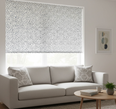 Fenster rollo modern mit kreisen und diamanten - TenStickers