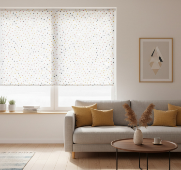 Fenster rollo modern mit minimalistischem dreieckmuster - TenStickers