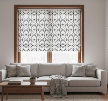 Fenster rollo modern mit modernen diamantelementen - TenStickers