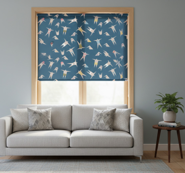 Fenster rollo modern mit schwimmfiguren muster - TenStickers