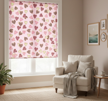 Fenster rollo modern süße herzplätzchen - TenStickers