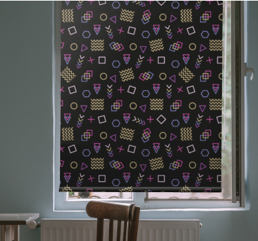 Fenster Rollo modern untersuchung geometrischer formen - TenStickers