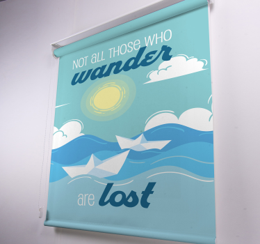 Rollo Fenster Spruch wandern verloren zitat sonnenschein - TenStickers