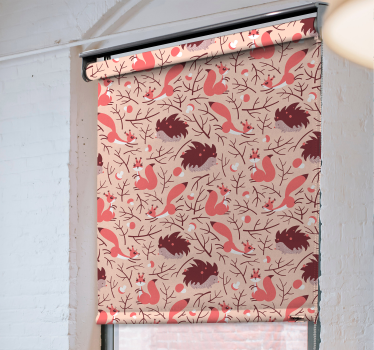 Rollo Fenster Tiere fauna-muster-motiv - TenStickers