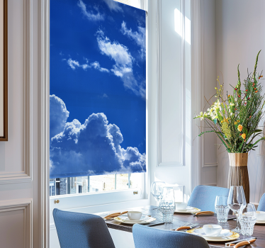 Rollo Fenster Wolken ruhige himmelsszene - TenStickers