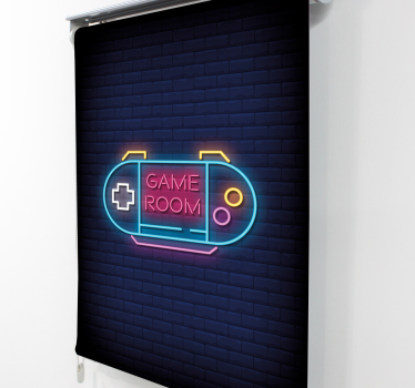Geeks Rollos Spielzimmer mit neonlicht - TenStickers