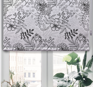 Graue blume küchenblind - TenStickers