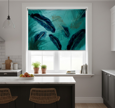 Küchenfenster rollo aquarell feder linien Ästhetik - TenStickers