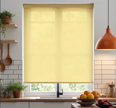 Küchenfenster Rollo buttergelb - TenStickers