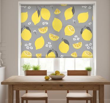 Küchenfenster rollo mit zitrusmuster - TenStickers