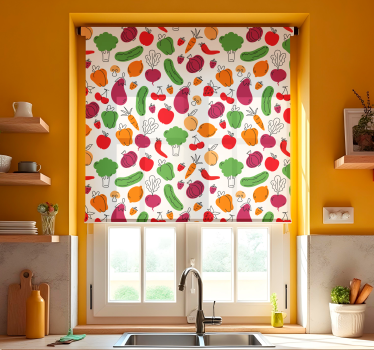 Küchenfenster Rollo obst und gemüse - TenStickers