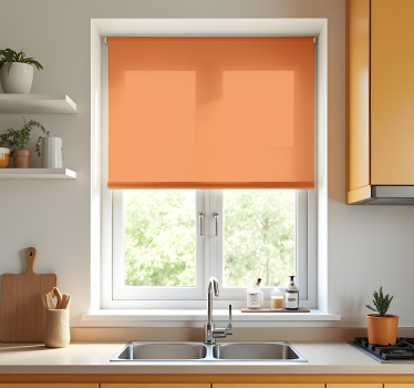 Küchenfenster Rollo orange einfarbig - TenStickers