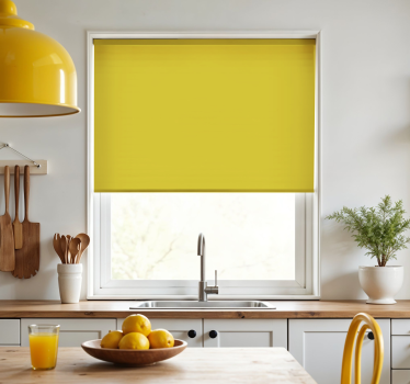 Küchenfenster Rollo zitronengelb - TenStickers