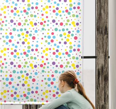 Moderne Rollos Buntes tupfenmuster - TenStickers