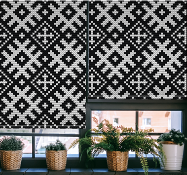Moderne Rollos Wikinger verkettete quadrate Muster - TenStickers