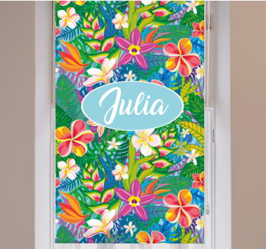 Namensrollo Cartoon blumen - TenStickers