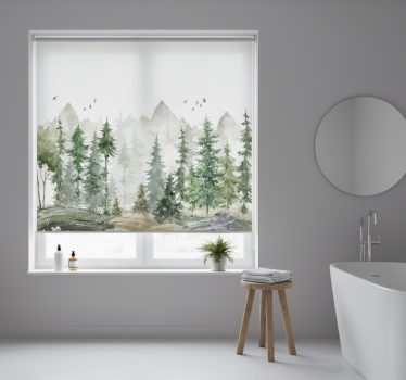 Rollo fenster baum nordic kiefer minimal - TenStickers