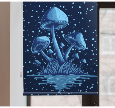 Rollo Fenster originell pilz wasserreflexion - TenStickers