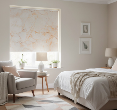 Rollo fenster beige mit marmorstruktur - TenStickers