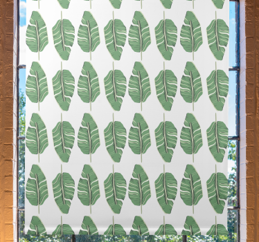 Rollo Fenster Blumen blattmustermotiv - TenStickers