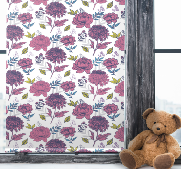 Rollo Fenster Blumen blütenblumenthema - TenStickers