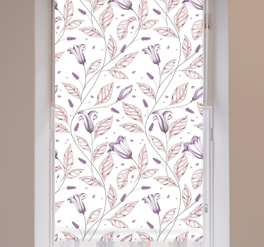Rollo Fenster Blumen botanische blattmotive - TenStickers