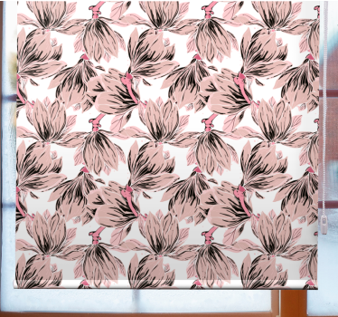 Rollo Fenster Blumen elegantes arrangement - TenStickers