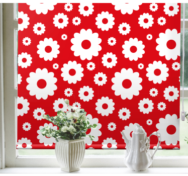 Rollo Fenster Blumen entzückendes botanisches motiv - TenStickers