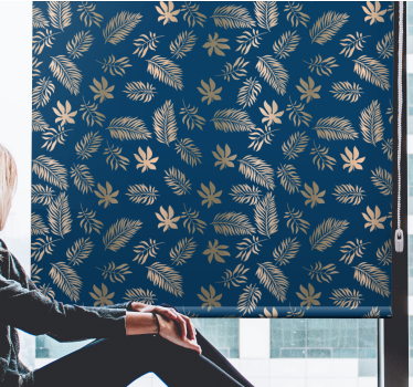 Rollo Fenster Blumen exquisites blumenmuster - TenStickers