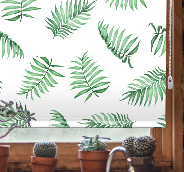 Rollo Fenster Blumen lebendiges laubarrangement - TenStickers