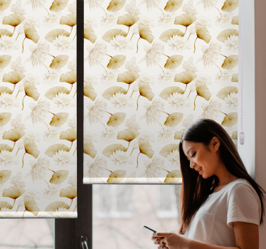 Rollo Fenster Blumen ruhige seerosen - TenStickers