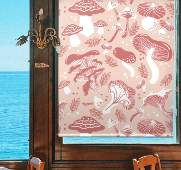 Rollo Fenster Blumen und Pflanzen pilzartenmuster - TenStickers