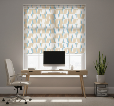 Rollo fenster büro mit geometrisch minimalistischem design - TenStickers
