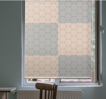 Rollo Fenster Elegant sechseck-musterblöcke - TenStickers