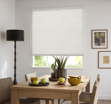 Rollo Fenster Esszimmer cremefarbener buchenbaum-effekt - TenStickers
