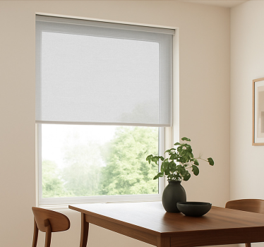 Rollo Fenster Esszimmer elegantes lichtmuster - TenStickers