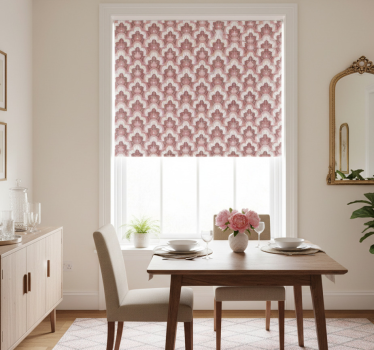 Rollo fenster esszimmer im vintage rosa design - TenStickers
