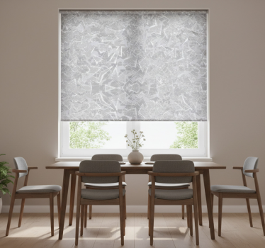 Rollo fenster esszimmer mit grauen 80er jahre motiven - TenStickers
