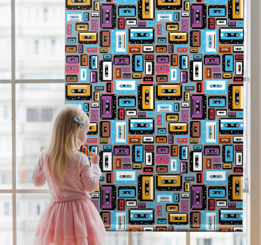 Rollo Fenster Filme vintage-kassetten - TenStickers