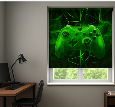 Rollo Fenster Gamer neongrüner nebelregler - TenStickers
